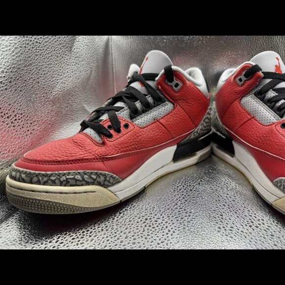 RARE 🚀 Size 8 - Nike Air Jordan 3 Retro SE Red Ck5692-600 Basketball Sneaker - Picture 4 of 12